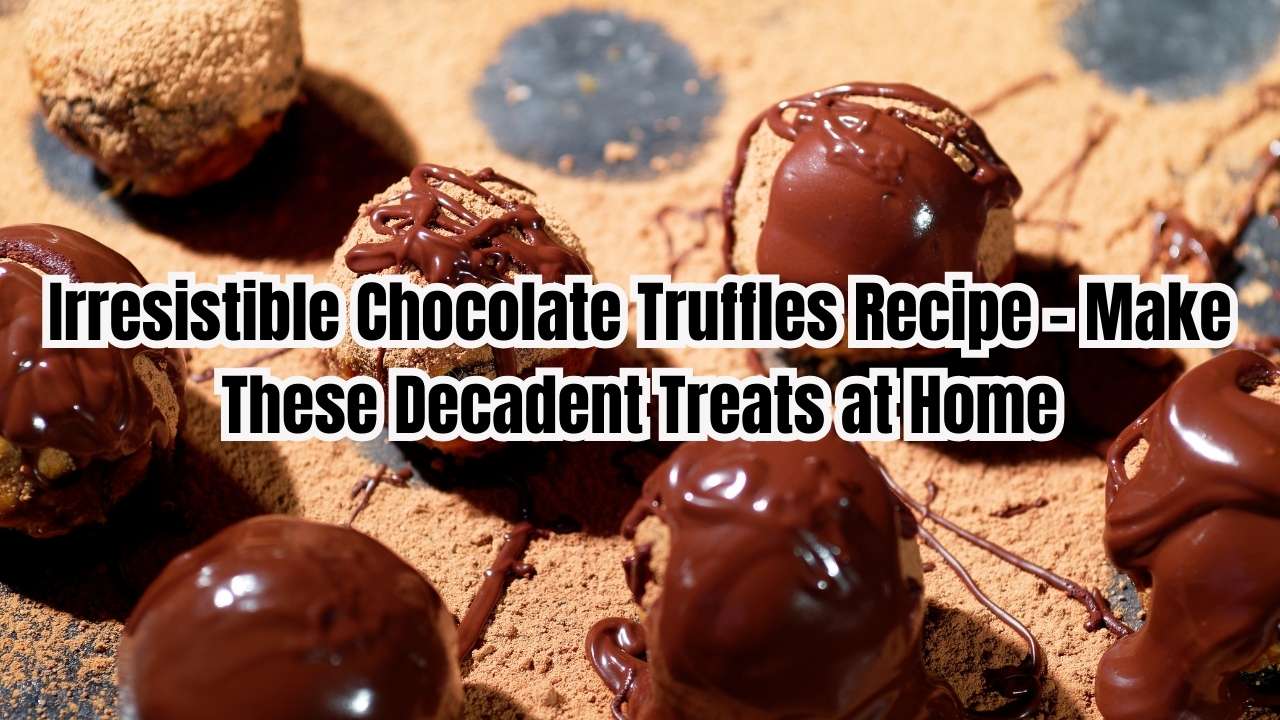 Irresistible Chocolate Truffles Recipe – Make These Decadent Treats at Home